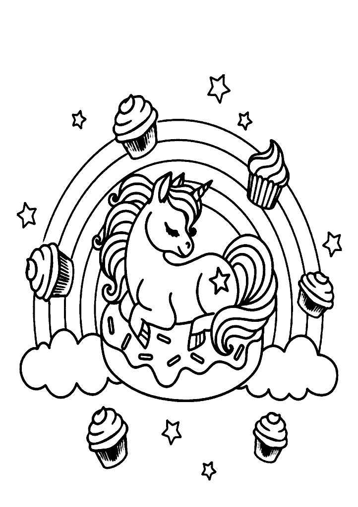 unicornio para colorir