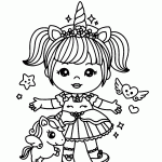 unicornio para colorir
