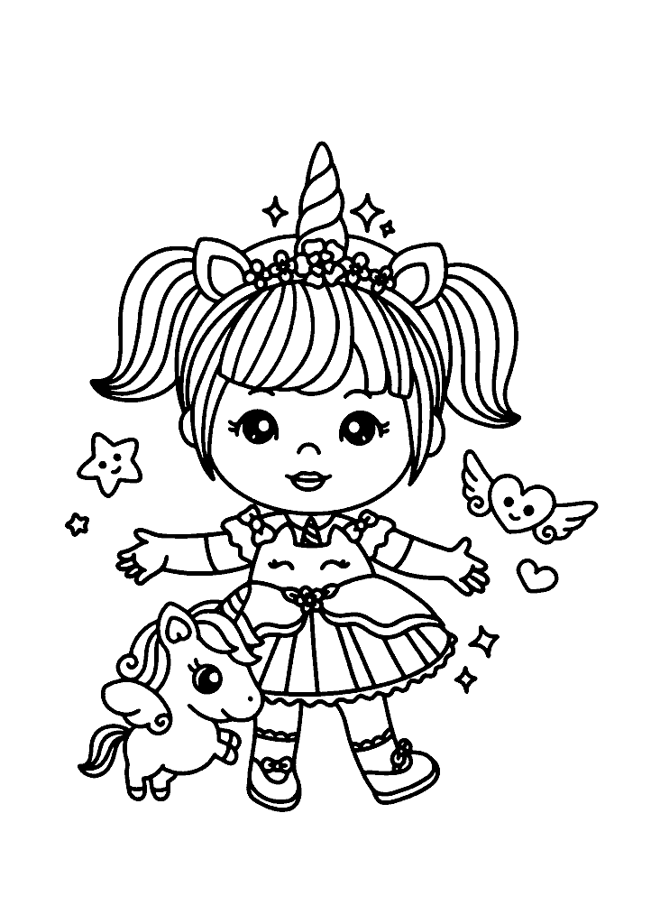 unicornio para colorir