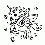 unicornio para colorir