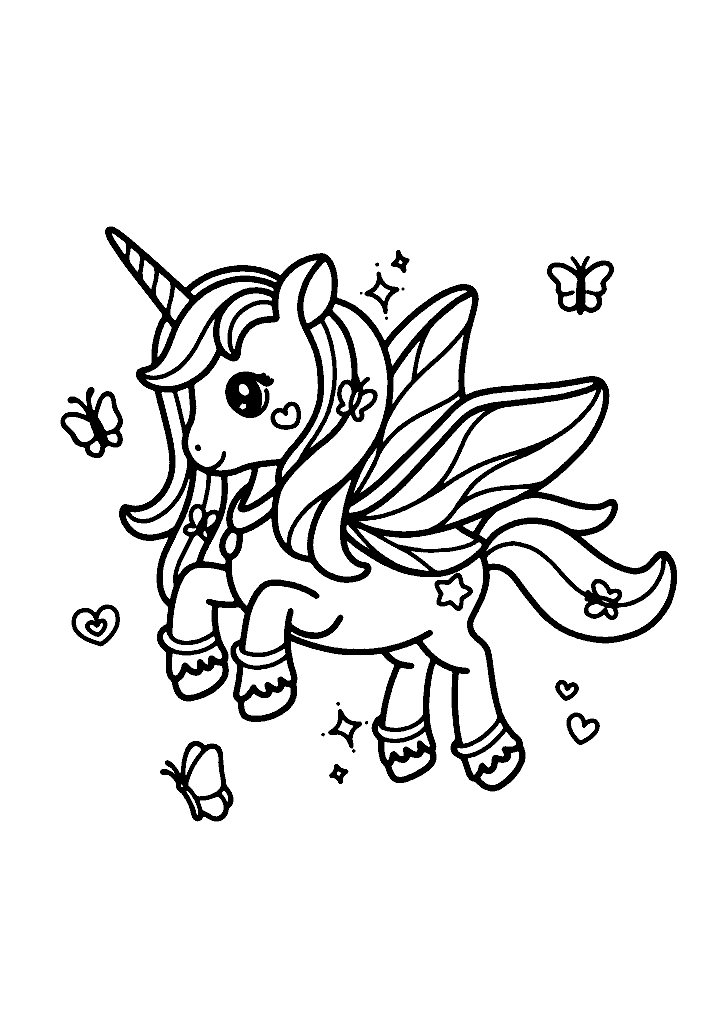 unicornio para colorir