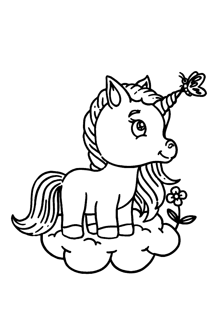 unicornio para colorir