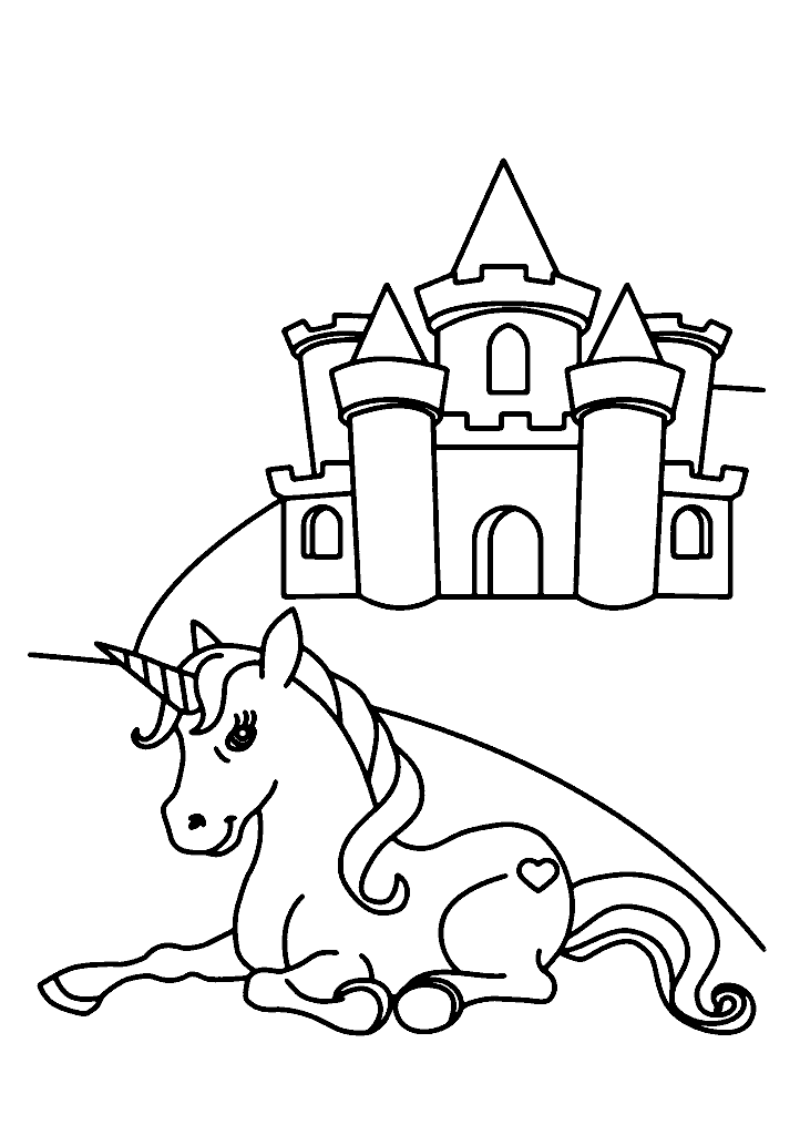unicornio para colorir