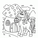 unicornio para colorir