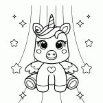 unicornio para colorir