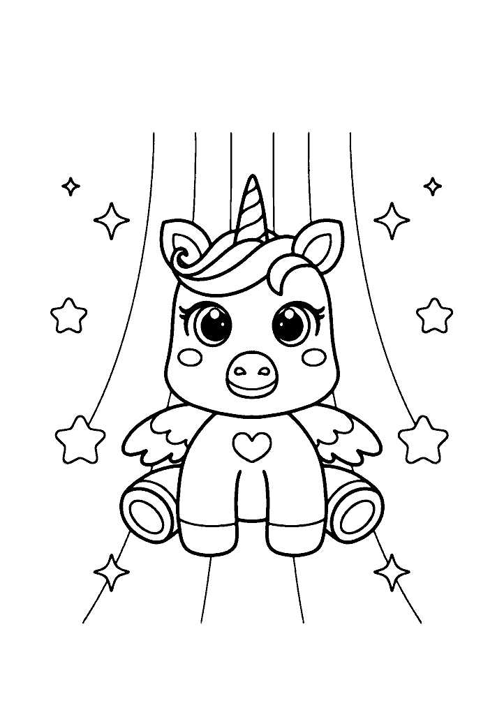 unicornio para colorir