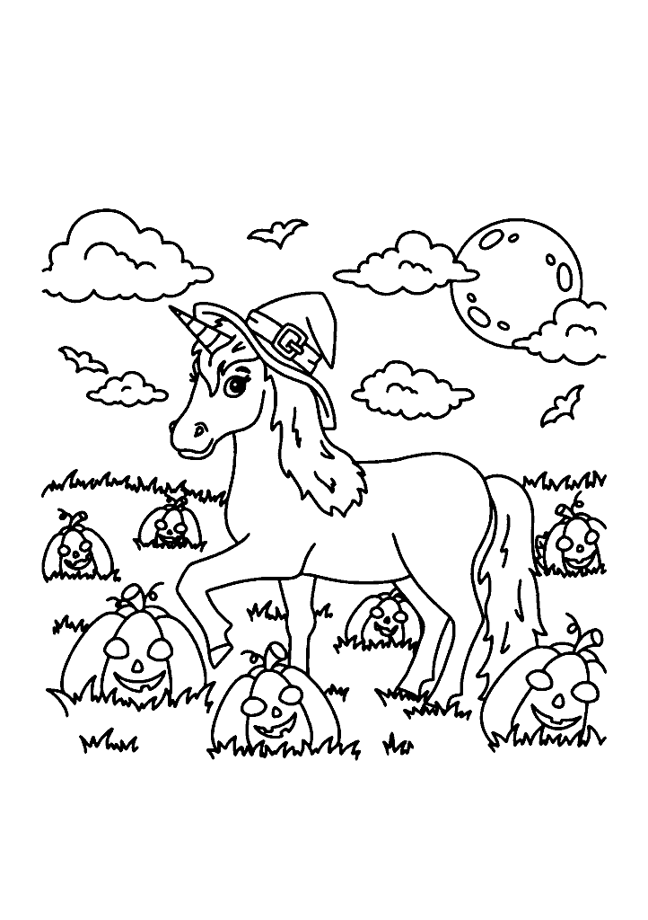 unicornio para colorir