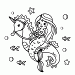 unicornio para colorir