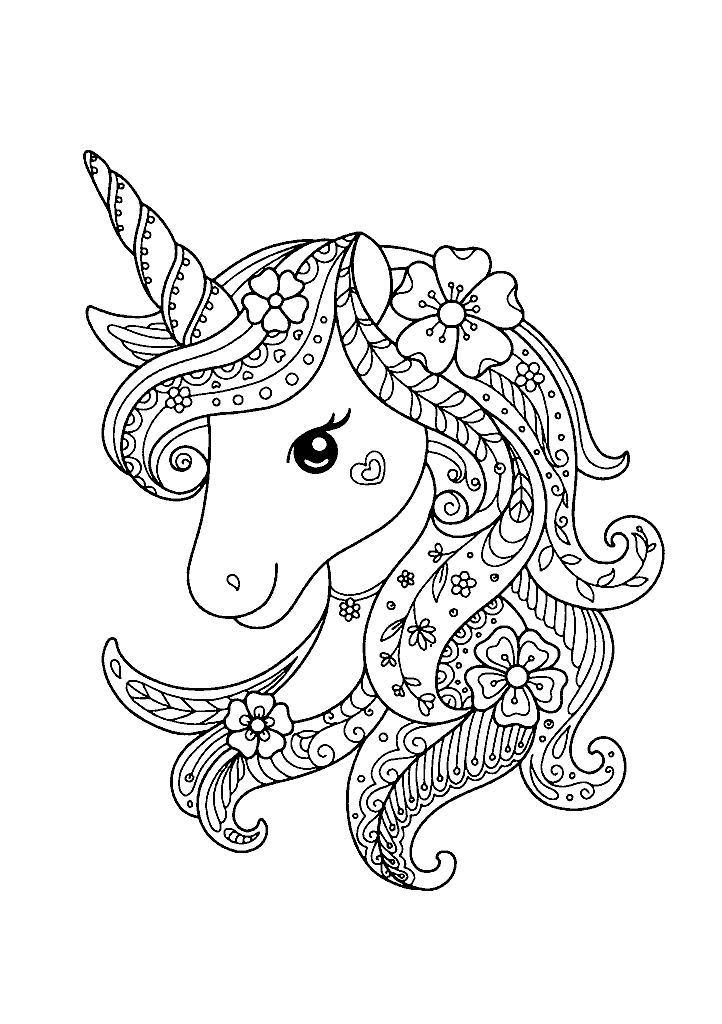 unicornio para colorir