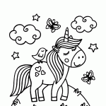 unicornio para colorir