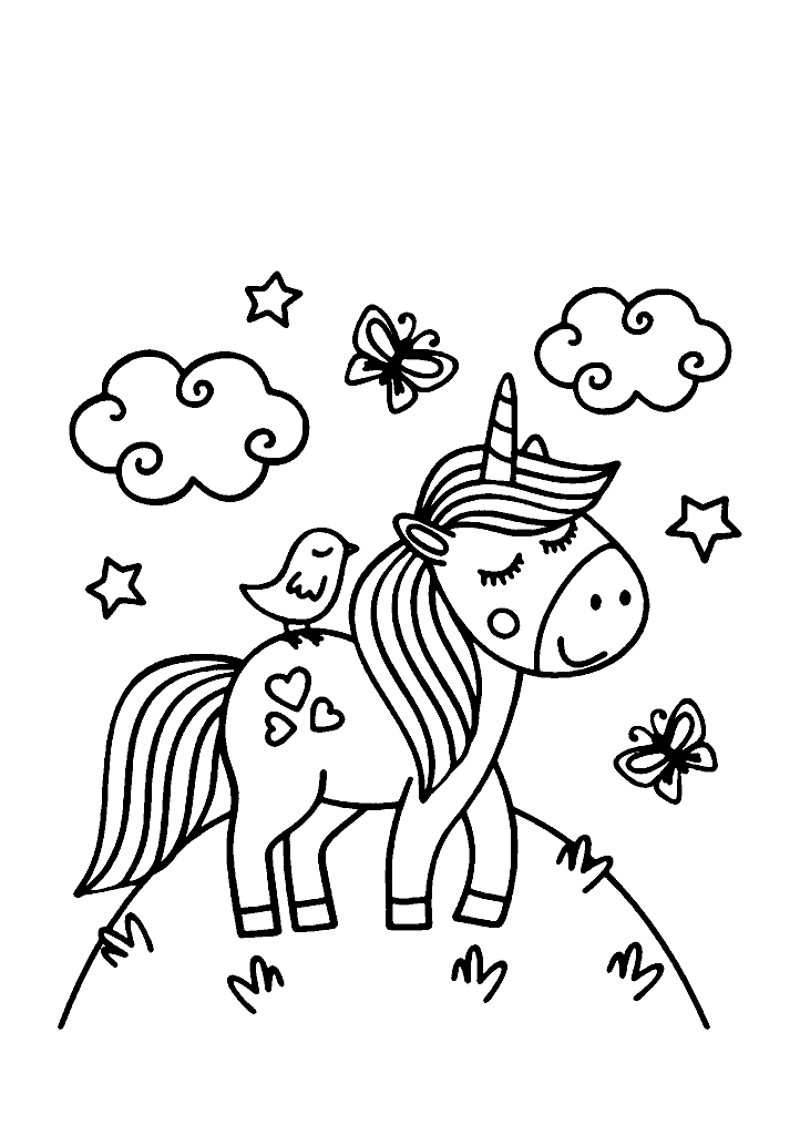 unicornio para colorir