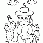 unicornio para colorir