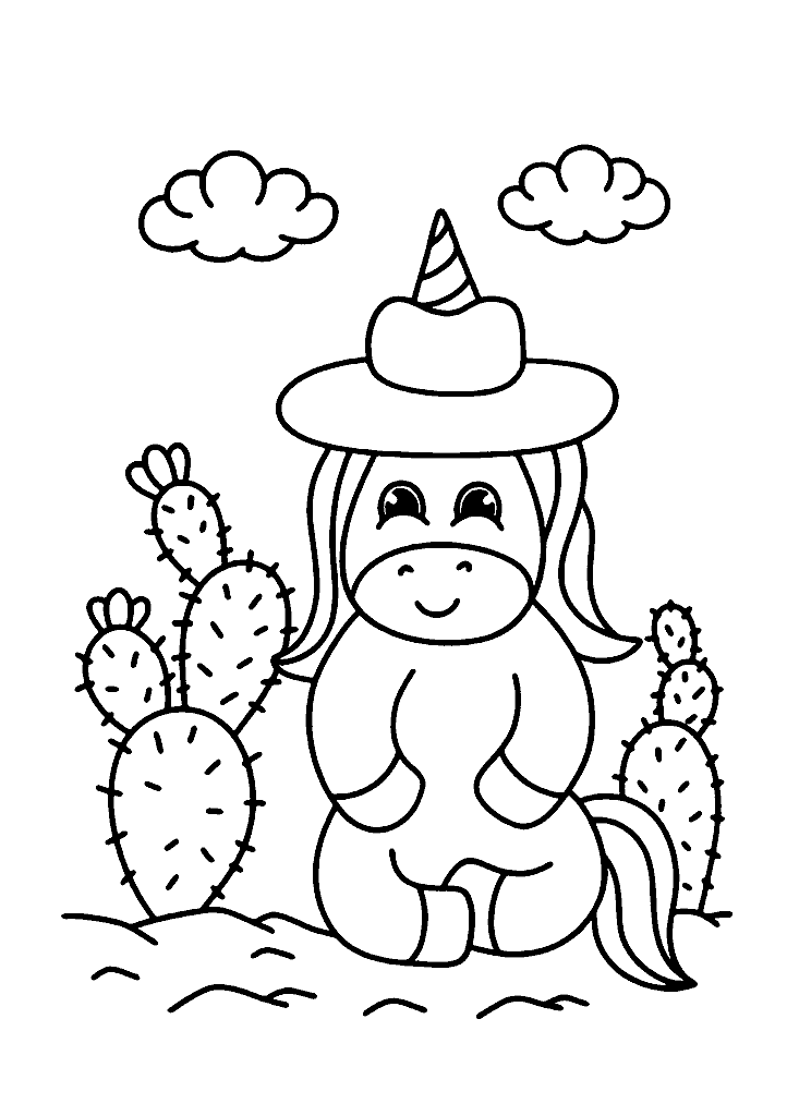 unicornio para colorir