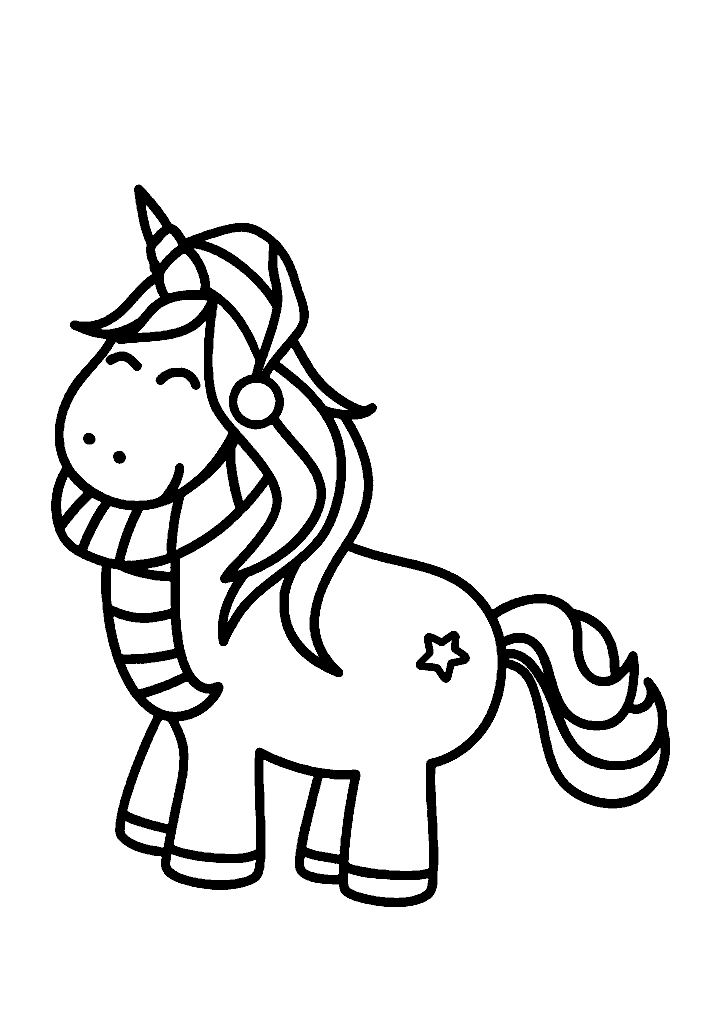 unicornio para colorir