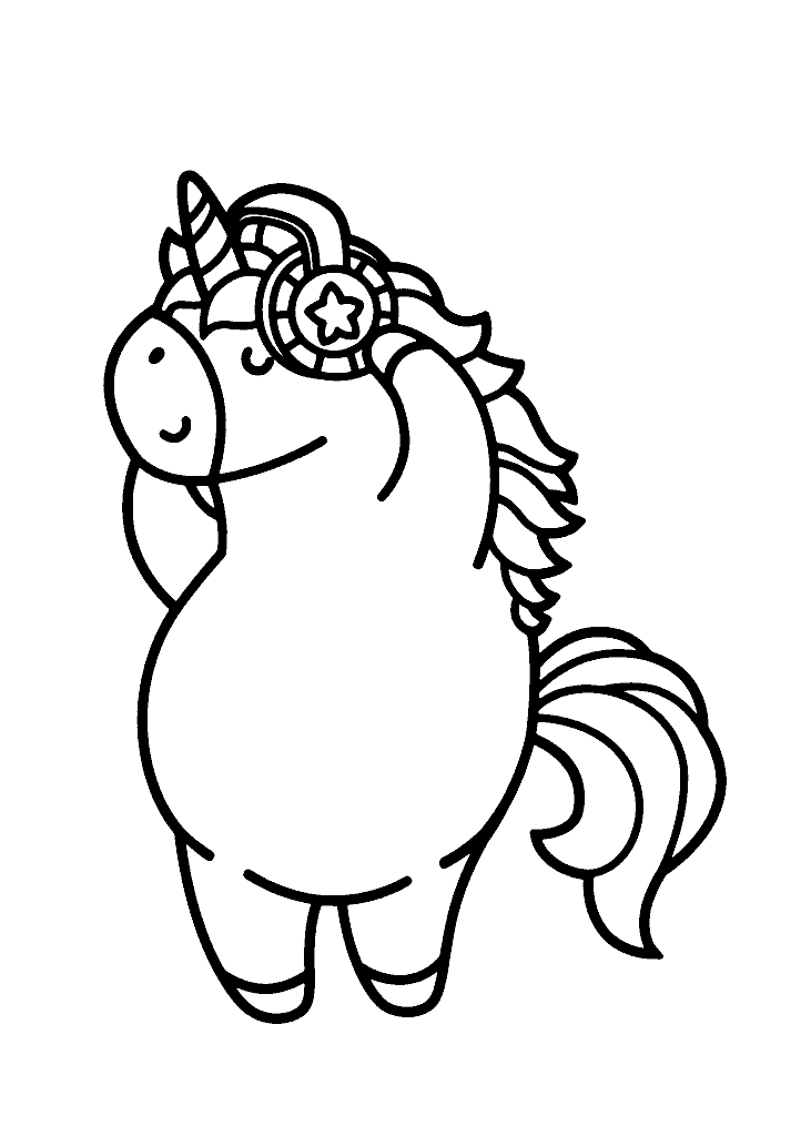 unicornio para colorir