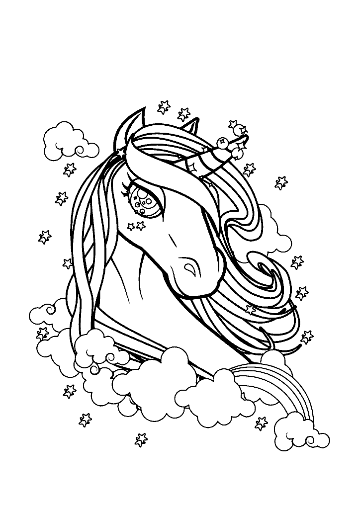 unicornio para colorir