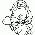 unicornio para colorir