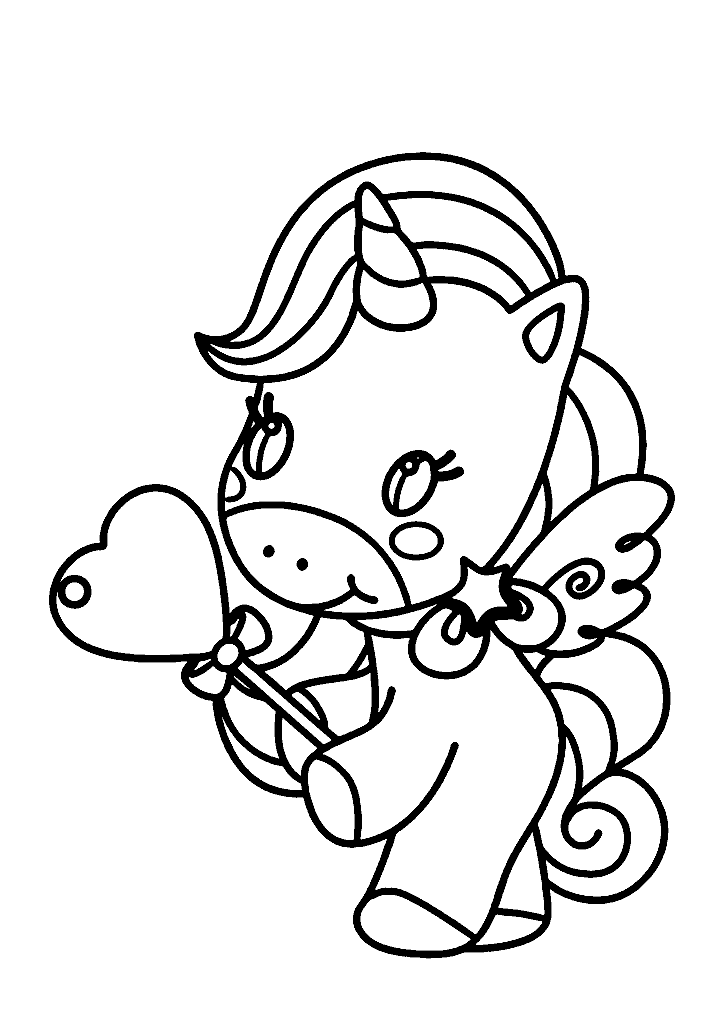 unicornio para colorir