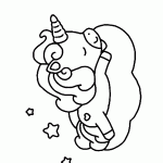 unicornio para colorir