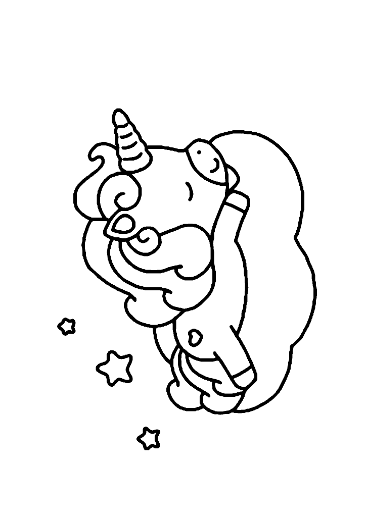 unicornio para colorir