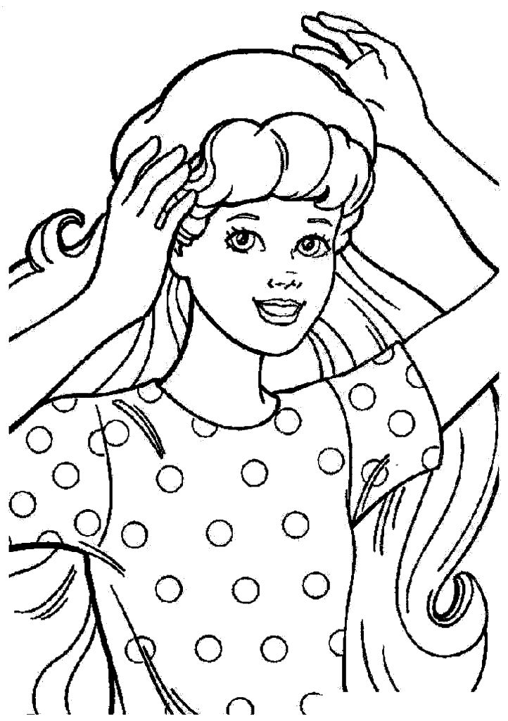 barbie para colorir
