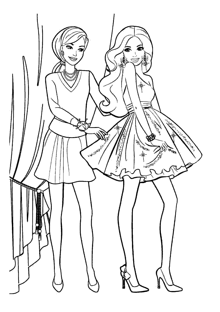 barbie para colorir