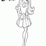 barbie para colorir