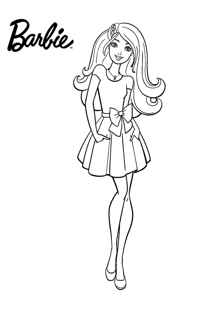 barbie para colorir
