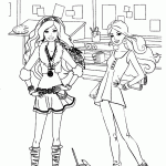 barbie para colorir