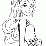 barbie para colorir