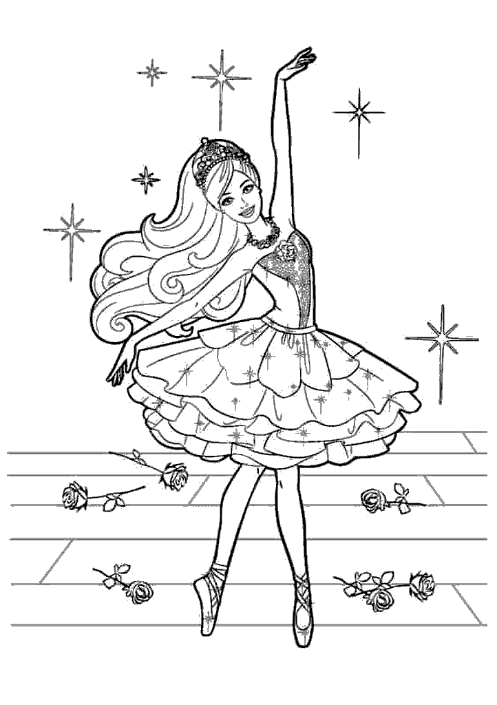 barbie para colorir