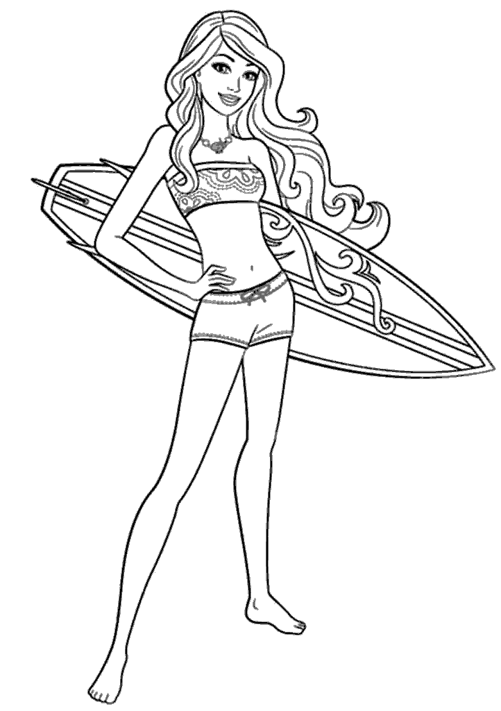 barbie para colorir
