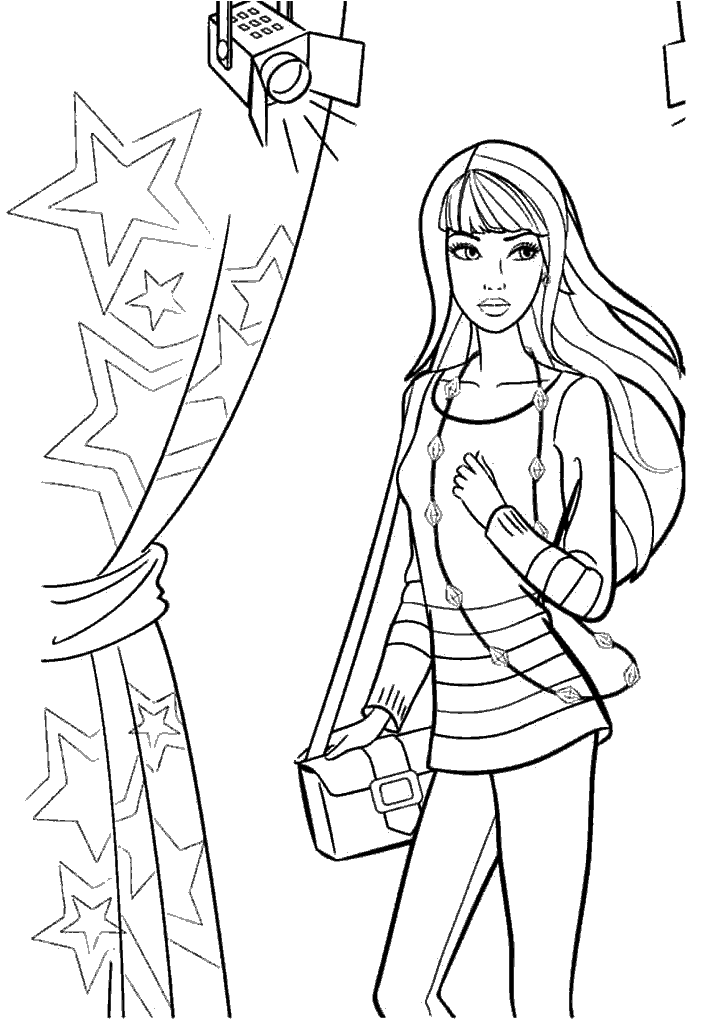 barbie para colorir