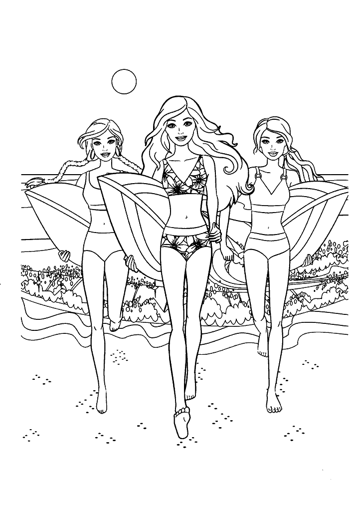 barbie para colorir