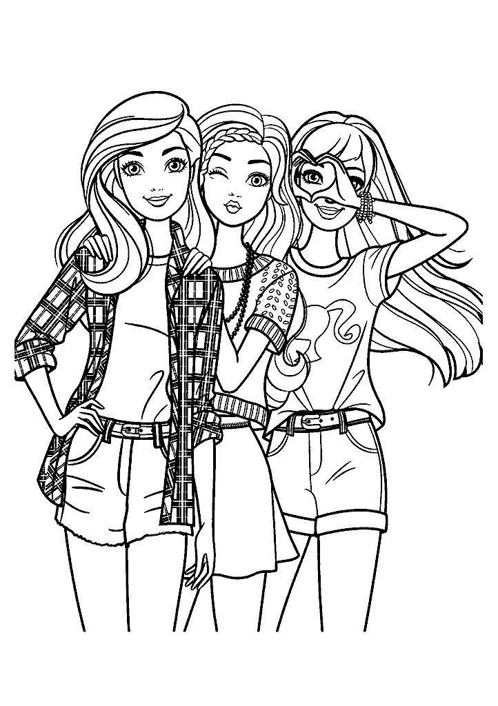 barbie para colorir