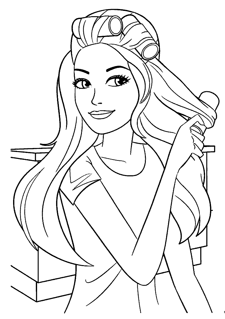 barbie para colorir