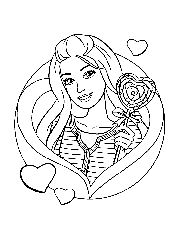 barbie para colorir
