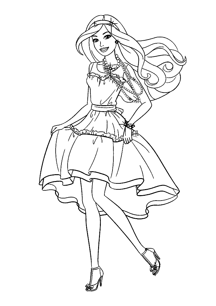 barbie para colorir