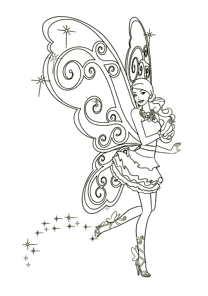 barbie para colorir