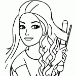 barbie para colorir