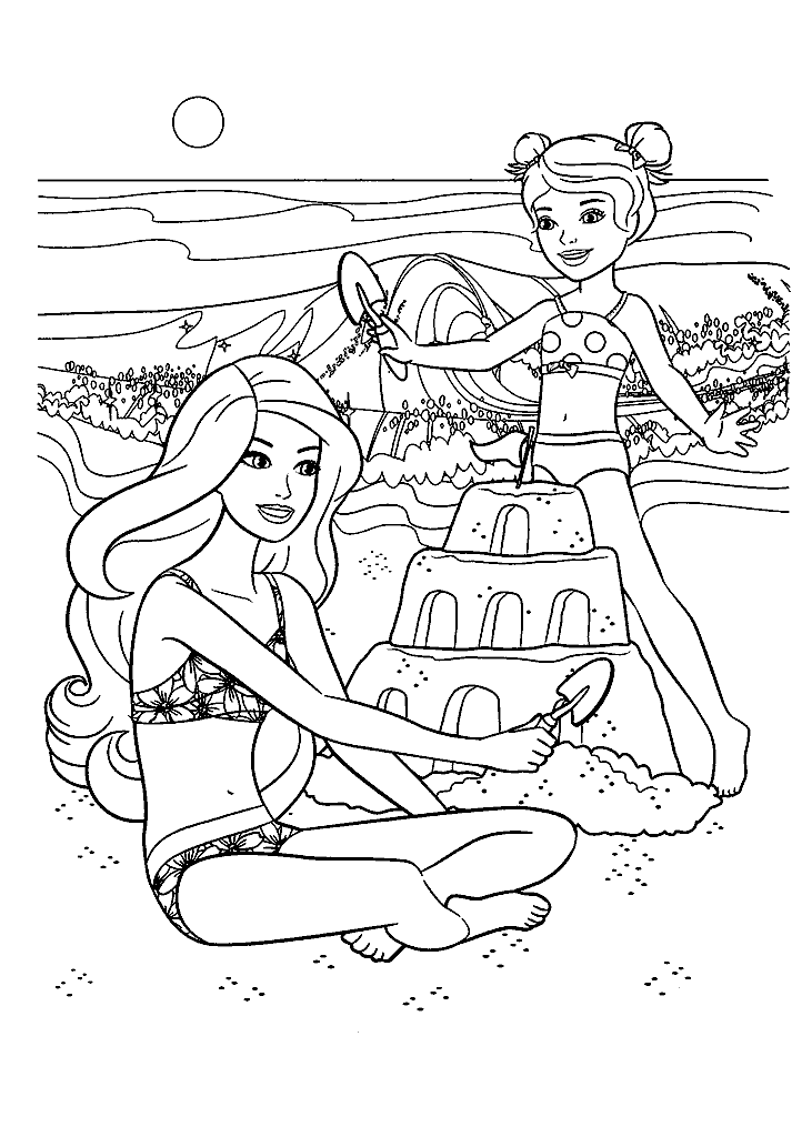 barbie para colorir