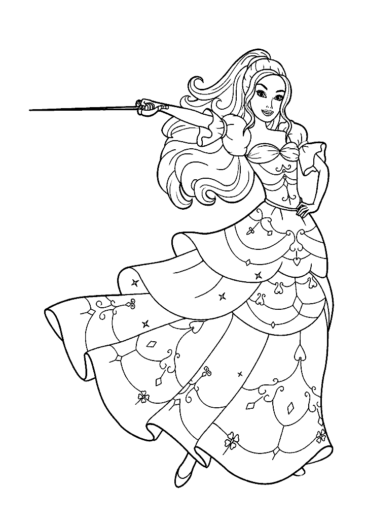 barbie para colorir