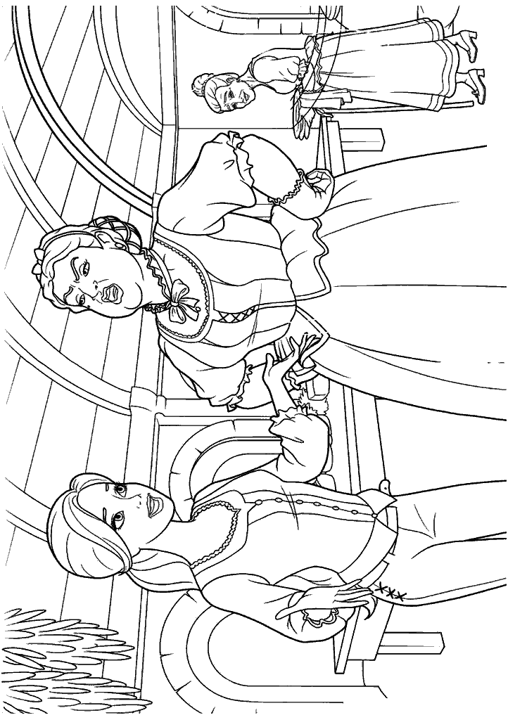 barbie para colorir