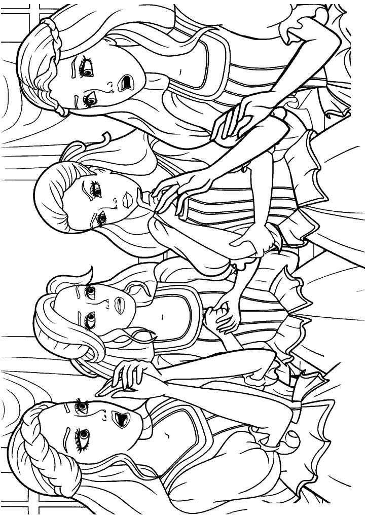barbie para colorir