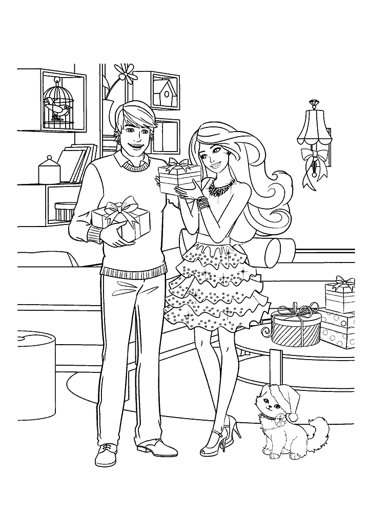 barbie para colorir