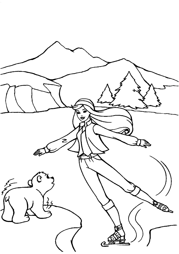 barbie para colorir