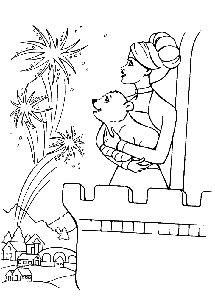 barbie para colorir