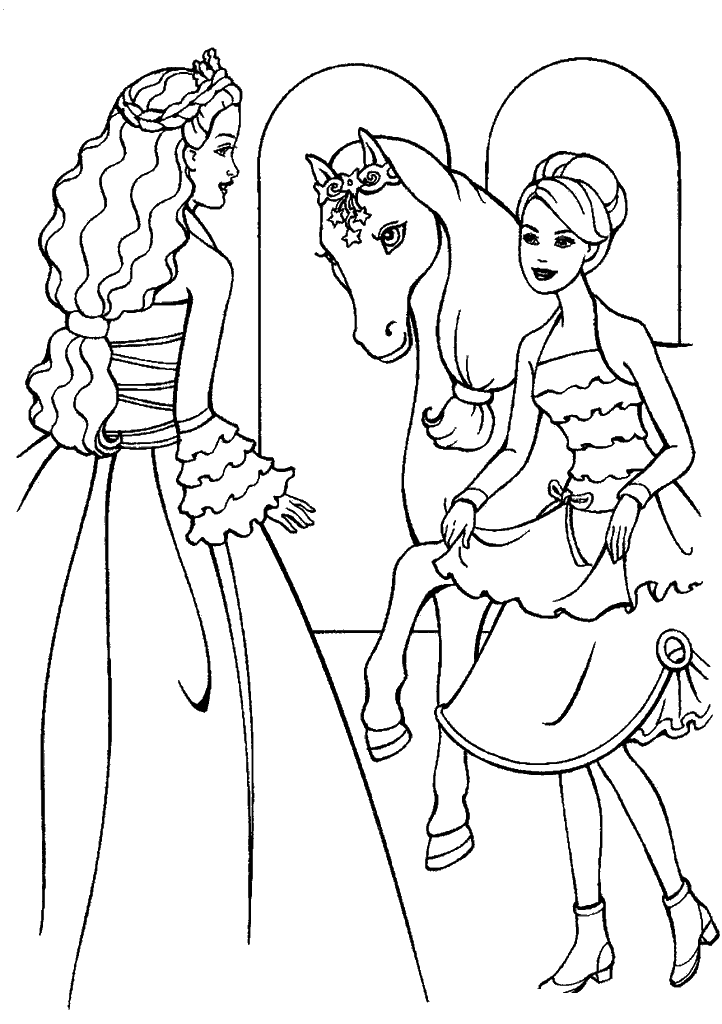 barbie para colorir
