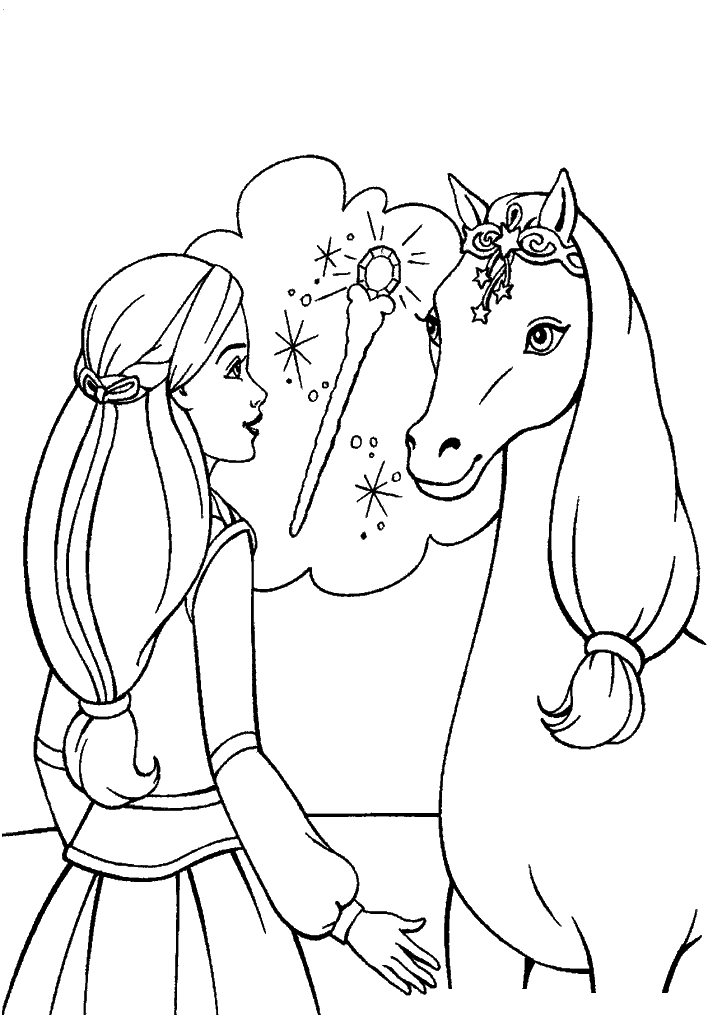 barbie para colorir
