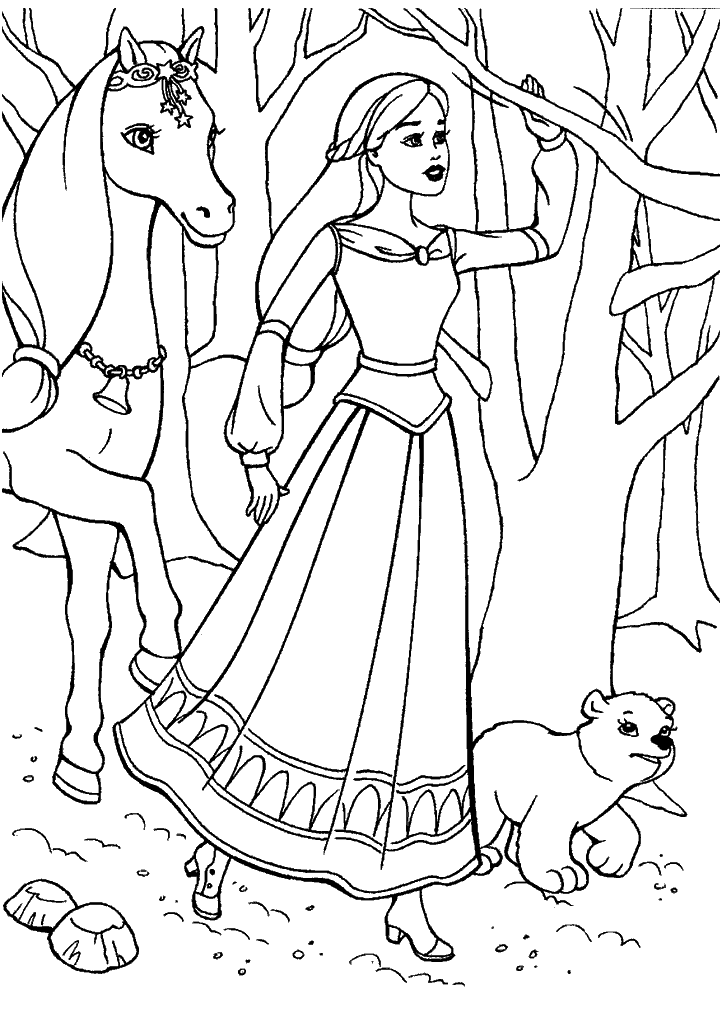 barbie para colorir